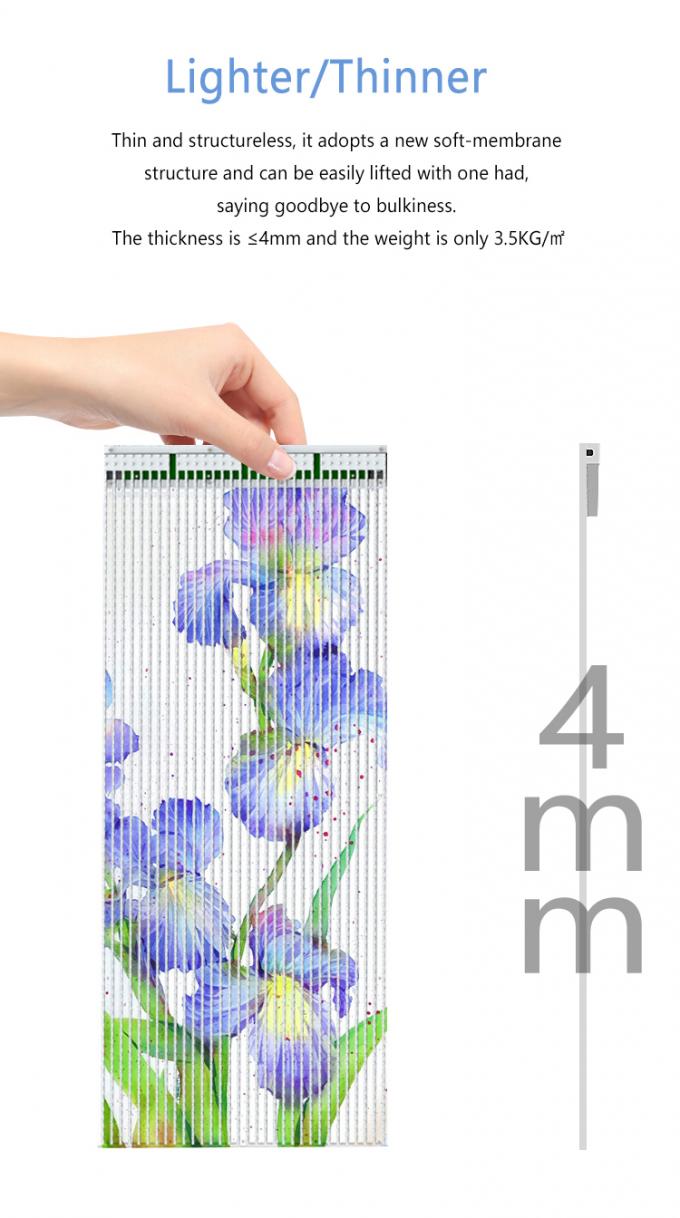 P20 P30 P40 LED οθόνη ταινίας Γίγαντα γυαλί κουρτίνα τοίχος διαφήμιση οθόνη 5