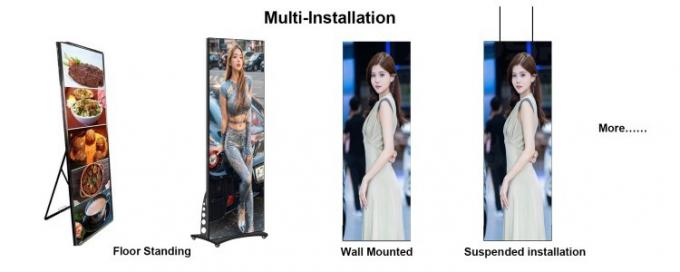 Τυλιζόμενη αφίσα LED φορητή ψηφιακή βίντεο διαφήμιση αφίσα οθόνη LED αφίσα οθόνη 3