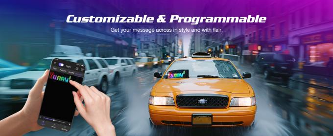 Προγραμματιζόμενο LED Σημάδι, 15'x4' Προετοιμασμένες Κινηματογραφίες & Προσαρμόσιμο κείμενο LED Σημάδι Αυτοκινήτου, Bluetooth APP Control Scrolling LED Σημάδι, Custom,Graffiti Ευέλικτο LED Πίνακα Ματρίδας για το κατάστημα αυτοκινήτων Hotel Holiday 1