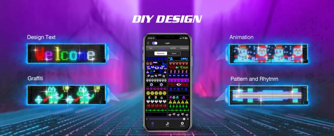 Προγραμματιζόμενο LED Σημάδι, 15'x4' Προετοιμασμένες Κινηματογραφίες & Προσαρμόσιμο κείμενο LED Σημάδι Αυτοκινήτου, Bluetooth APP Control Scrolling LED Σημάδι, Custom,Graffiti Ευέλικτο LED Πίνακα Ματρίδας για το κατάστημα αυτοκινήτων Hotel Holiday 3