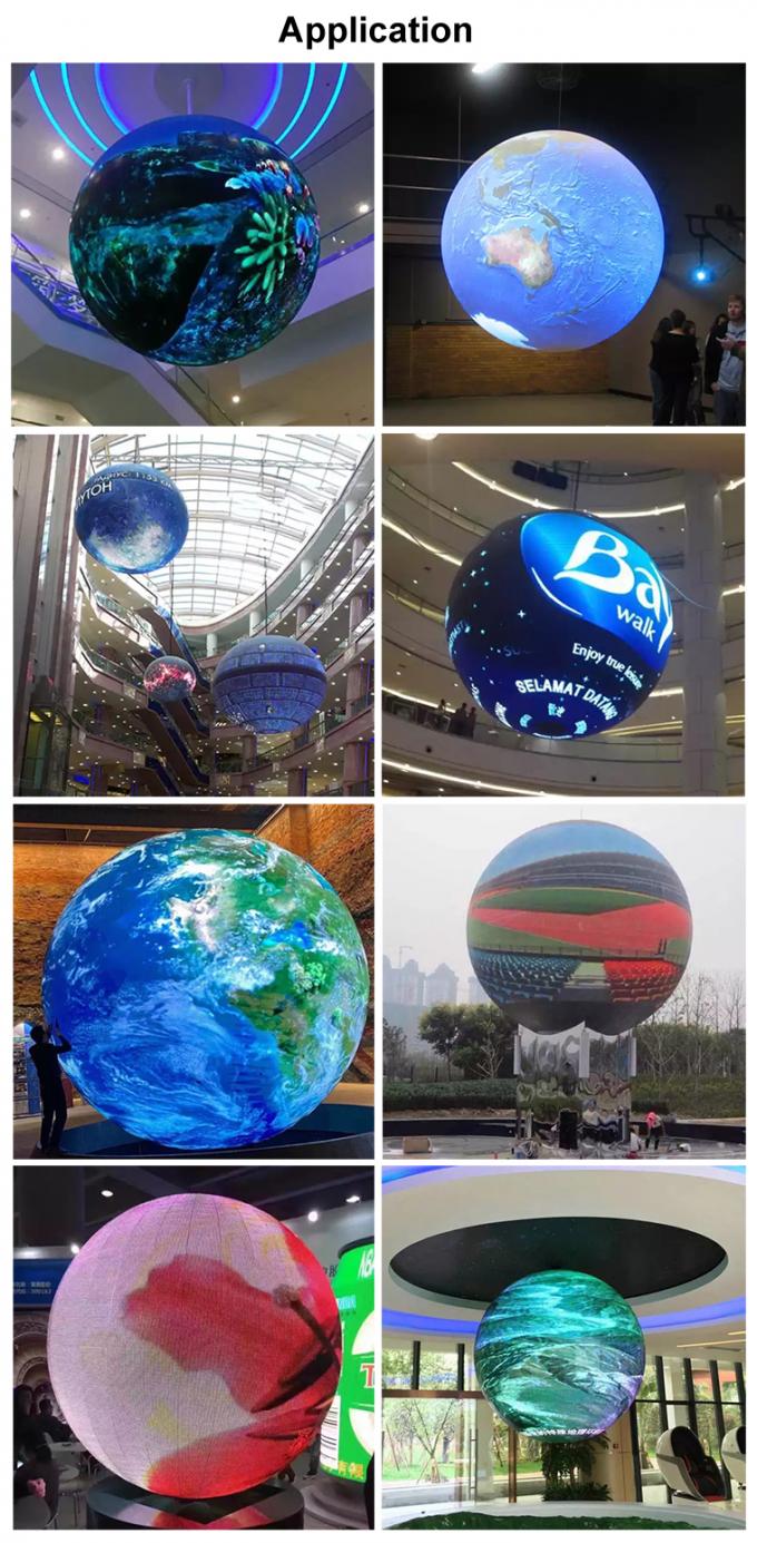 LED σφαίρα και δημιουργικό κυκλικό κύβος κύλινδρο καμπυλωτή Rgb ευέλικτη οθόνη LED εσωτερική οθόνη P2 P3 P4 στρογγυλή σφαιρική οθόνη LED 2