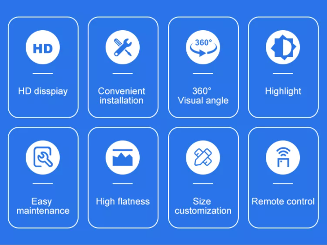Εικονική οθόνη οθόνης LED για εσωτερική και εξωτερική διαφήμιση 2