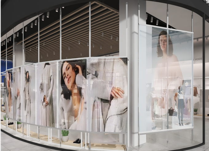 Εσωτερική διαφανής οθόνη οθόνης LED P3.91οθόνη οθόνης οθόνης οθόνης οθόνης με LED 0