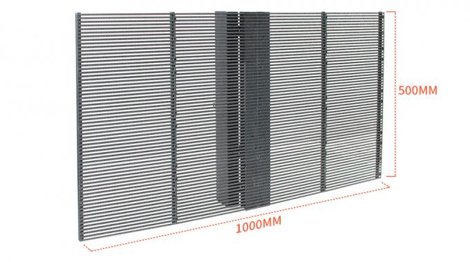 3.91-7.82mm Pixel Pitch Διαφανής οθόνη οθόνης LED με διαφάνεια 75% για απόσταση παρακολούθησης 5-100m 0