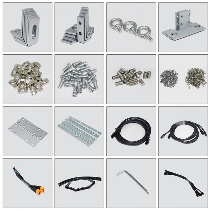 3.91-7.82mm Pixel Pitch Διαφανής οθόνη οθόνης LED με διαφάνεια 75% για απόσταση παρακολούθησης 5-100m 1