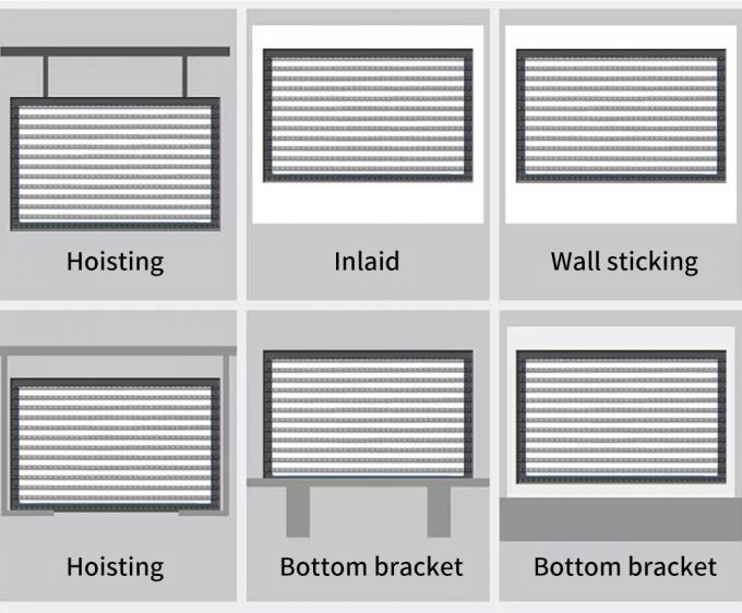3.91-7.82mm Pixel Pitch Διαφανής οθόνη οθόνης LED με διαφάνεια 75% για απόσταση παρακολούθησης 5-100m 9