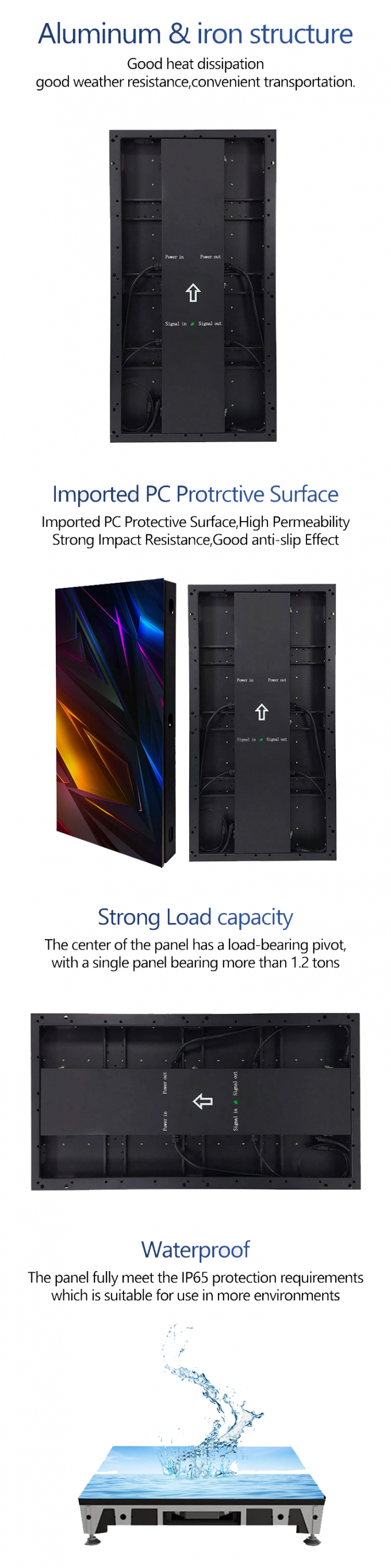 Ενοικίαση Πάνελ Δαπέδου LED Dance Floor 500*1000 High Refresh Led Stage Wedding Screen Wall P2.9 Διαδραστική Οθόνη LED 2