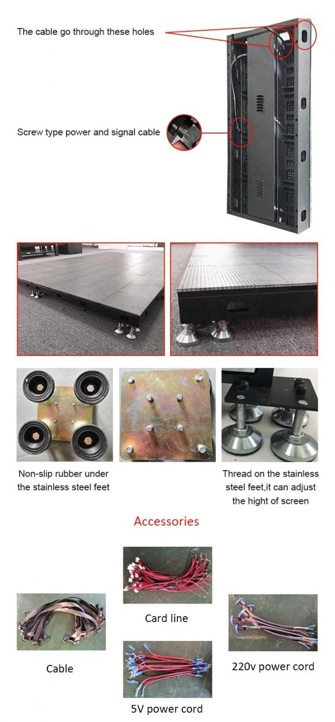 Ενοικίαση Πάνελ Δαπέδου LED Dance Floor 500*1000 High Refresh Led Stage Wedding Screen Wall P2.9 Διαδραστική Οθόνη LED 5