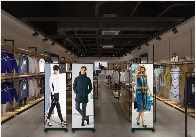 Οθόνη LED Poster Μετακινούμενη HD Εσωτερικού & Εξωτερικού Χώρου Δαπέδου P1.8 P2 Αναδιπλούμενη Οθόνη LED Poster P2.5 Οθόνη LED Poster 7