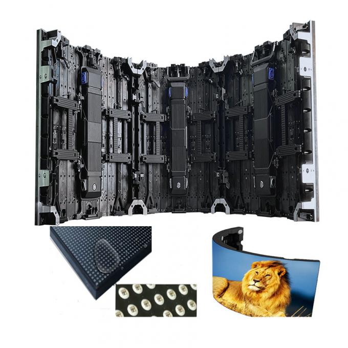 Καμπυλωτή Οθόνη Εσωτερικού/Εξωτερικού Χώρου Ευέλικτη Επίδειξη LED Video Wall Ενοικίαση LED για Εκθέσεις & Σκηνικές Δραστηριότητες - P2.976 P3.91 P4.81 2