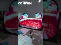 Ελαστικό καμπυλωτό LED οθόνη πίνακα ευέλικτο για εσωτερική 240X120mm Front Service