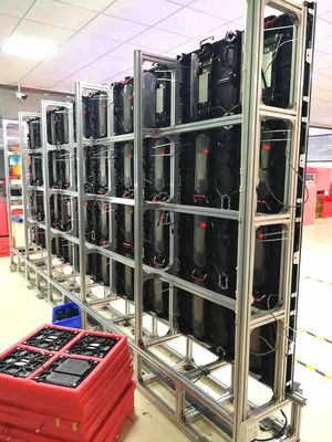 P2.5 480x480mm Indoor Rental LED Display Black SMD Die Casting Aluminum Cabinet