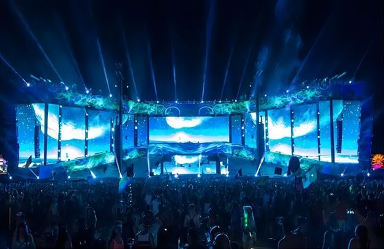 P4.8mm 500X1000mm Outdoor Rental LED Display Full Color High Refresh Stage Events Using