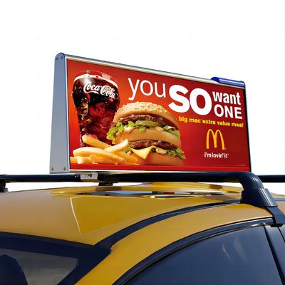 Outdoor Creative LED Display Screen Digital Taxi Top LED Sign