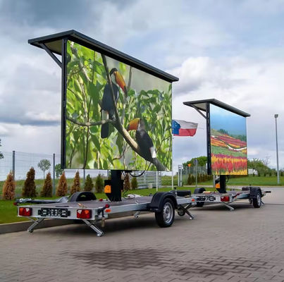 Mobile trailer led screen HD P4 P5 P6 advertising led signage display