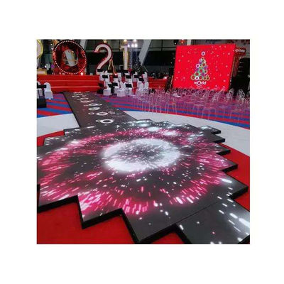 Wedding Party Stage Nightclub Interactive LED Dance Wall P3.91 LED Full Color Floor Standing LED Display Screen Panels