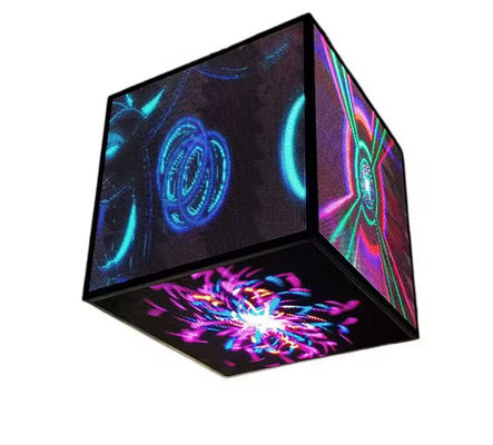 Outdoor Waterproof Special-shaped Screen Shop Signs Cube Advertising Screen LED  Led Cube Display Store