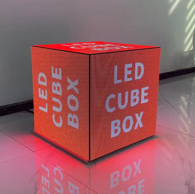 Full Color Indoor  Cube LED Display P2.5 P3 P4mm Customized Retail Store Advertising Cube LED Screen