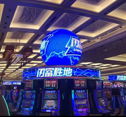 Creative circular cube cylinder curved Rgb flexible LED screen indoor P2 P3 P4 round spherical led display