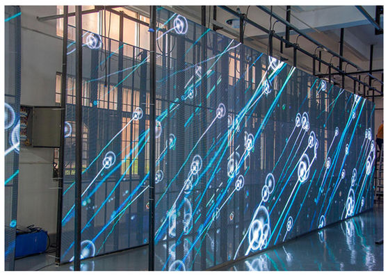 P7.82 transparent LED screen 70% transparency rate P7.82 Transparent LED Video Wall