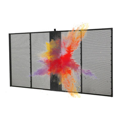 P7.82 transparent LED screen 70% transparency rate P7.82 Transparent LED Video Wall