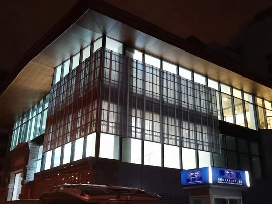 P7.82 transparent LED screen 70% transparency rate P7.82 Transparent LED Video Wall