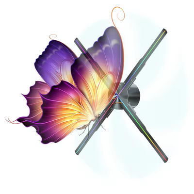 Spliced 65cm wifi light outdoor advertising machine 3D LED holographic display projector rotating hologram fan