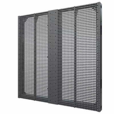 Outdoor  transparent led screen mesh display panel glass wall curtain for Glass Advertising LED Display