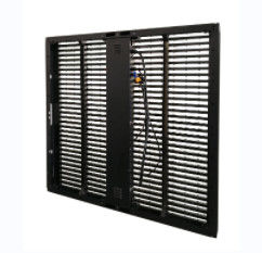 Outdoor  transparent led screen mesh display panel glass wall curtain for Glass Advertising LED Display