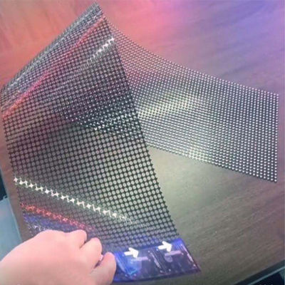 Holographic Invisible LED Transparent Screen 160°/140° Viewing Angle Hologram Screen