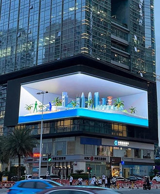 Outdoor LED TV Screen with Pixels Density of 10000dots/sqm and Circle Size Dimension