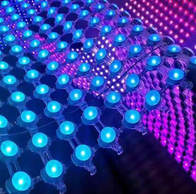 Flexible LED Curtain Display Net Screen Pixel LED Dot Light LED Mesh Screen for Media Facade