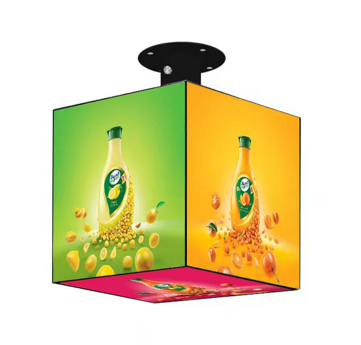 Full Color Indoor  Cube LED Display P2.5 P3 P4mm Customized Retail Store Advertising Cube LED Screen