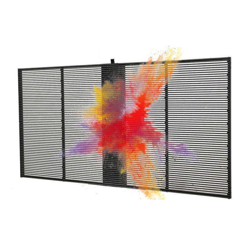 P7.82 transparent LED screen 70% transparency rate P7.82 Transparent LED Video Wall