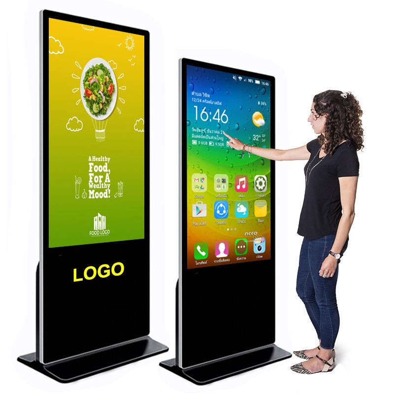 55'' Outdoor Video Advertising Screen Waterproof LCD TV 1080p 2160p Aluminum Cooled Vertical