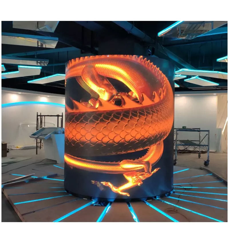 P2 P2.5 P3 P4 P5 Indoor Flexible LED Module Panel Full Color Curved Circle Led Display